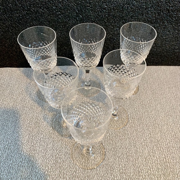 Mid-Century Modern Crystal Stemware Barware Cordial - set of 6 - Picture 3 of 5